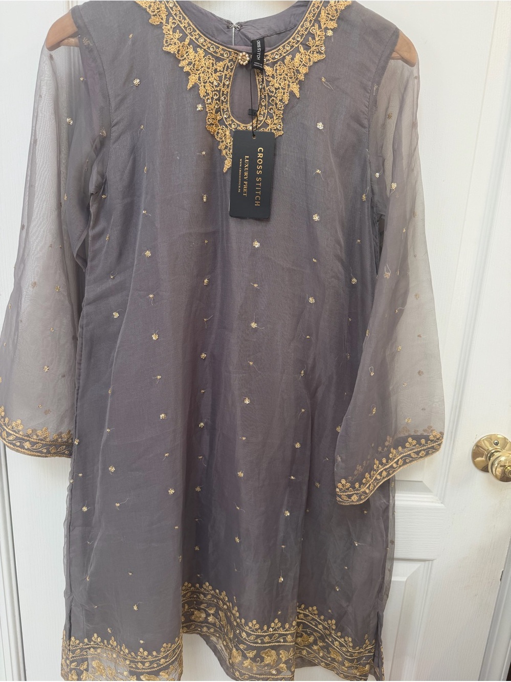 Pakistani dress from cross stitch size Small